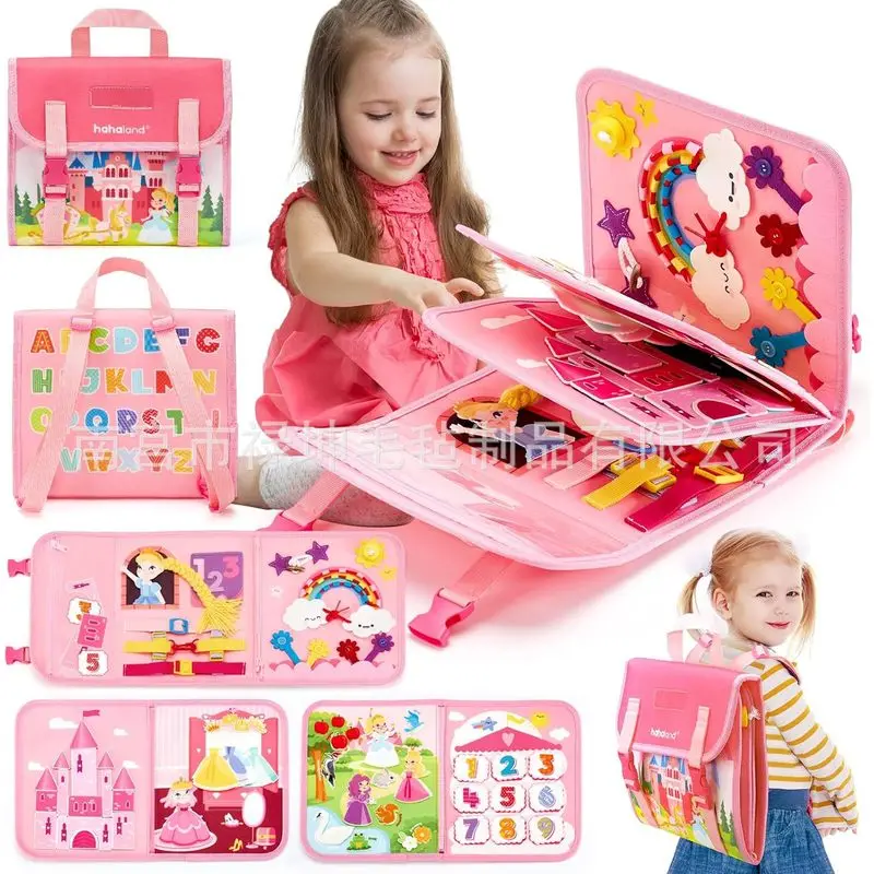 Kids Education Learning - Princess Montessori Felt Busy Board: Livro
