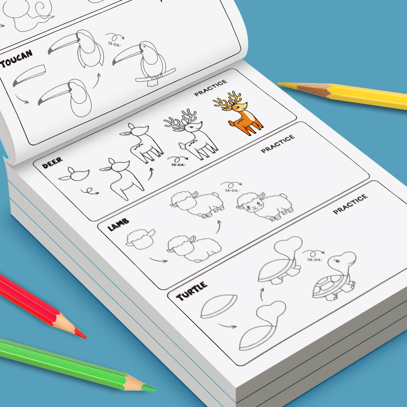 Livro de desenho passo a passo - Kids Education Steps avaliação e preço